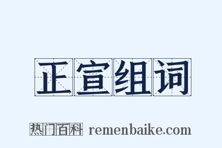 正宣组词是什么意思的图片